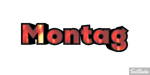 Montag Texteffekt