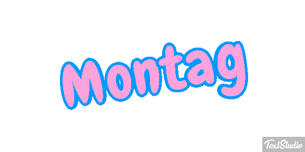 Montag Texteffekt