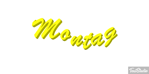 Montag Texteffekt