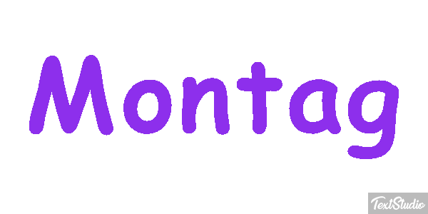 Montag Texteffekt