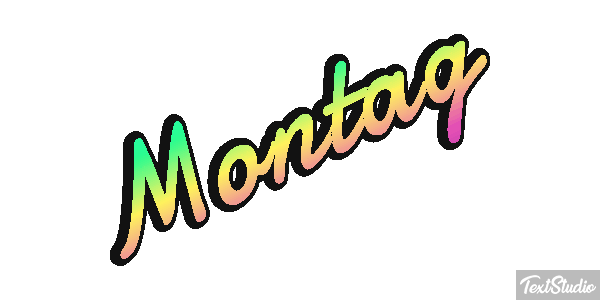 Montag Texteffekt