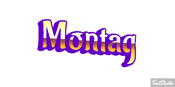 Montag Texteffekt