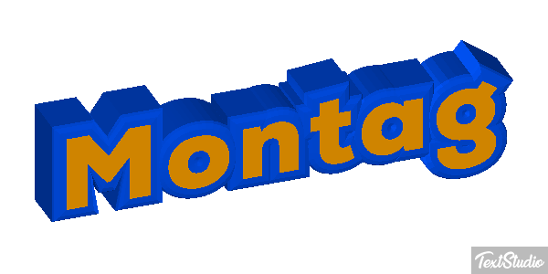 Montag Texteffekt