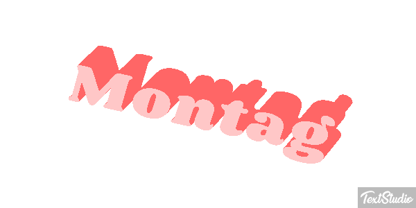 Montag Texteffekt