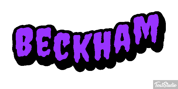Beckham Текстовый эффект