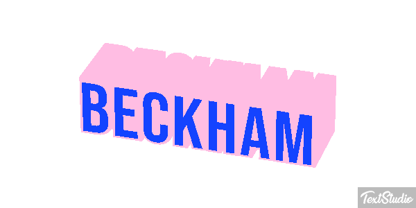 Beckham Текстовый эффект