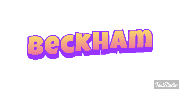 Beckham Текстовый эффект
