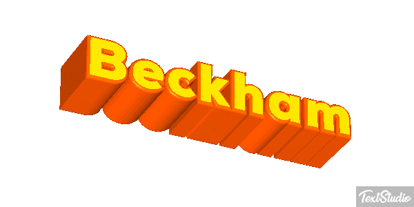 Beckham Текстовый эффект