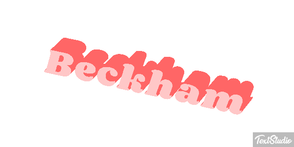 Beckham Текстовый эффект