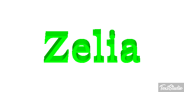 Zelia Effetto testo