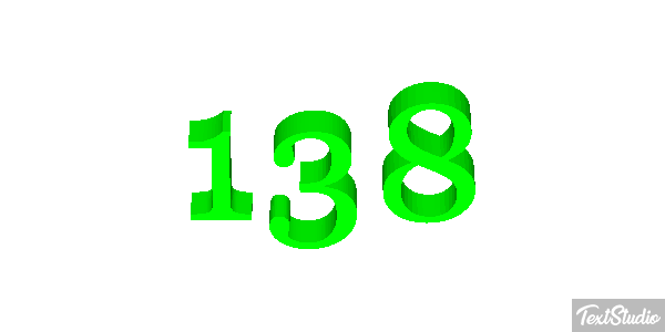 138 Text effect