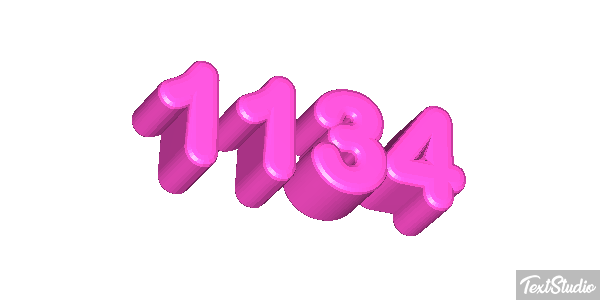 1134 Text effect