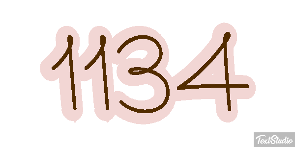 1134 Text effect
