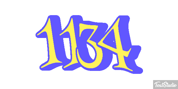1134 Text effect