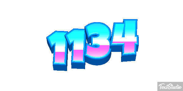 1134 Text effect