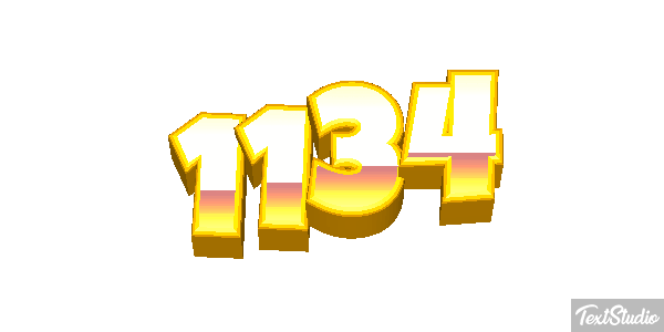 1134 Text effect