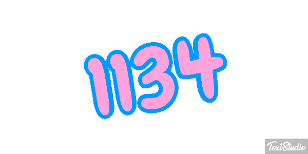 1134 Text effect