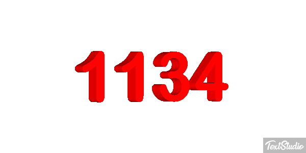 1134 Text effect