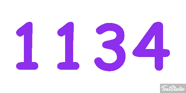 1134 Text effect
