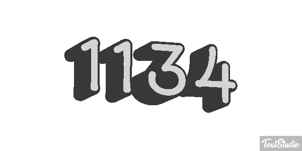 1134 Text effect