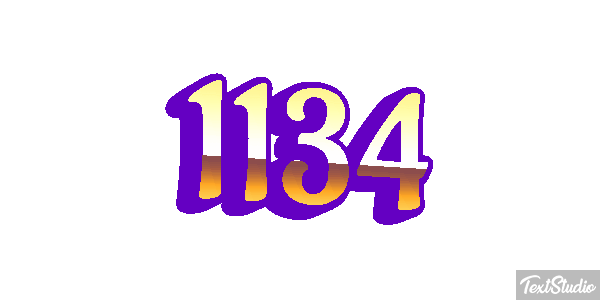 1134 Text effect