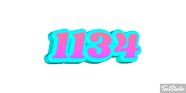 1134 Text effect