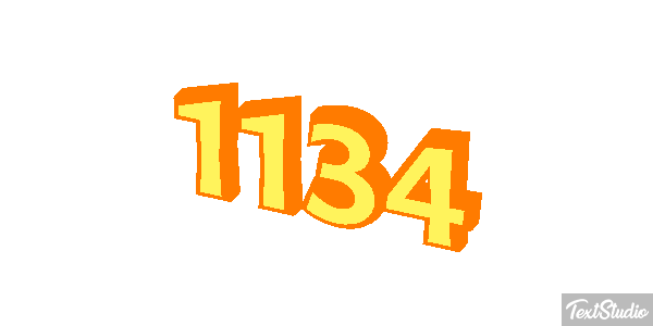 1134 Text effect