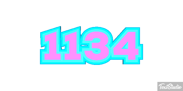 1134 Text effect