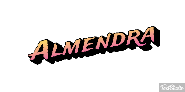 Almendra Tekst effect