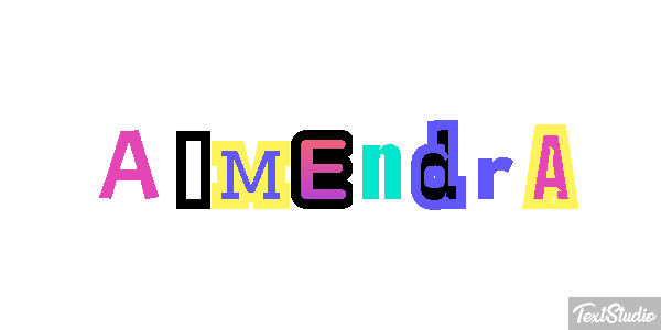 Almendra Tekst effect