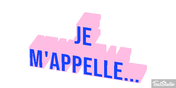 Je m'appelle... Effet de texte