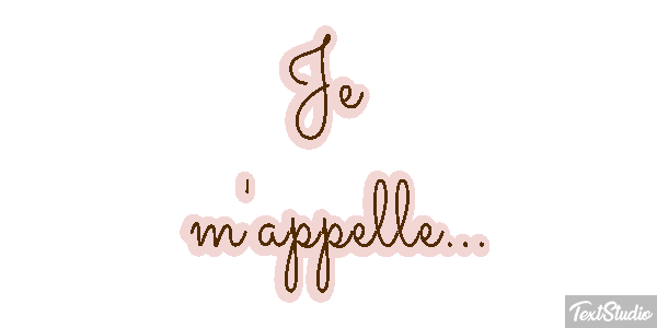Je m'appelle... Effet de texte