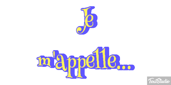Je m'appelle... Effet de texte