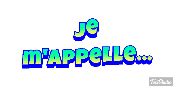 Je m'appelle... Effet de texte