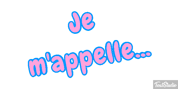 Je m'appelle... Effet de texte