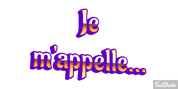 Je m'appelle... Effet de texte