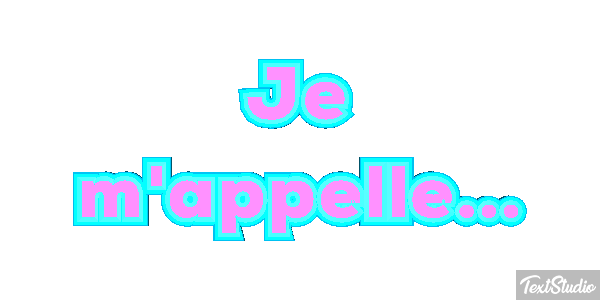 Je m'appelle... Effet de texte