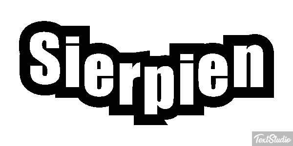 Sierpień テキスト効果
