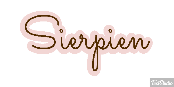 Sierpień テキスト効果
