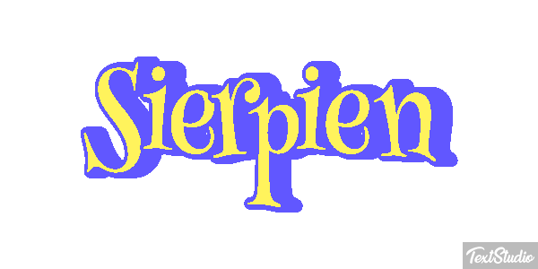 Sierpień テキスト効果