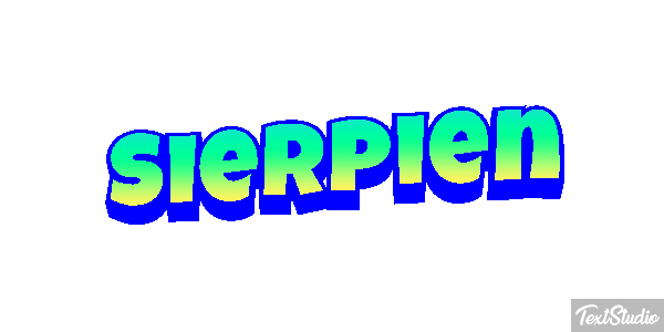 Sierpień テキスト効果