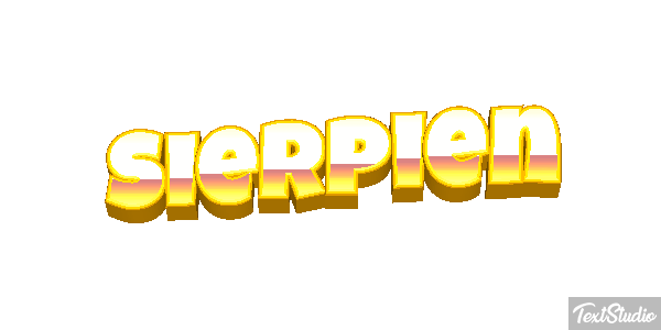 Sierpień テキスト効果