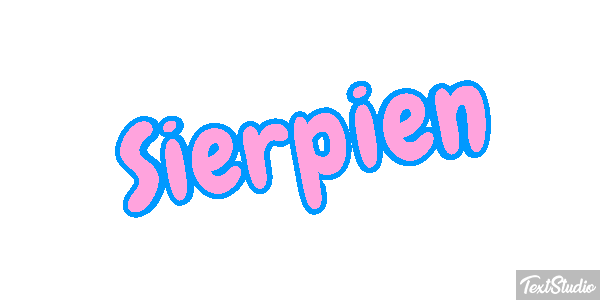 Sierpień テキスト効果