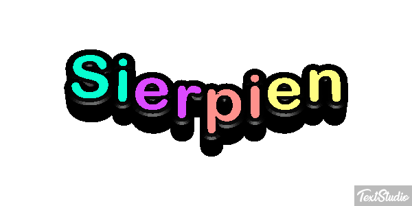 Sierpień テキスト効果