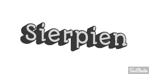 Sierpień テキスト効果