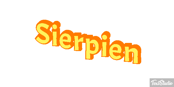 Sierpień テキスト効果