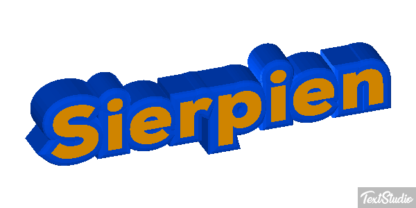 Sierpień テキスト効果