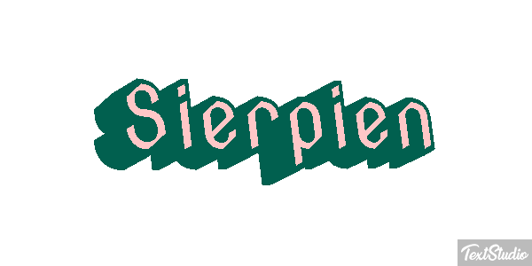 Sierpień テキスト効果