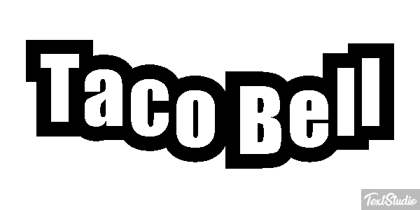 Taco Bell Tekst effect