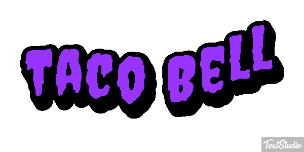 Taco Bell Tekst effect